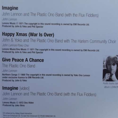 John Lennon - Imagine [Import CD single] (1999)