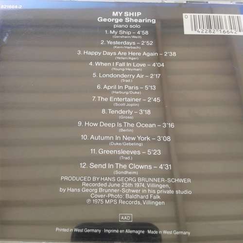 George Shearing - My Ship (1975)