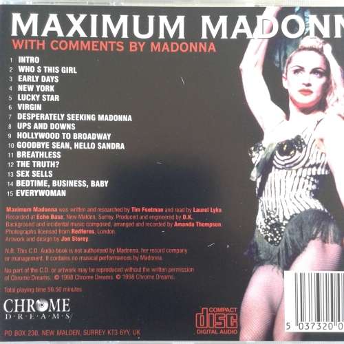 Madonna - Maximum Madonna / More Maximum Madonna / Absolute Madonna (3CDs) *Non-Music