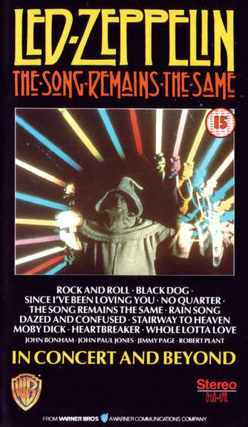 Led Zeppelin - The Song Remains The Same (VHS VIDEO CASSETTE) (1976) (UK release)