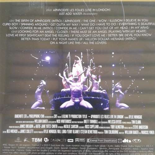 Kylie (Minogue) - Aphrodite Les Folies (Live In London) [2 CD + DVD] (2011)  *NEW, sealed.