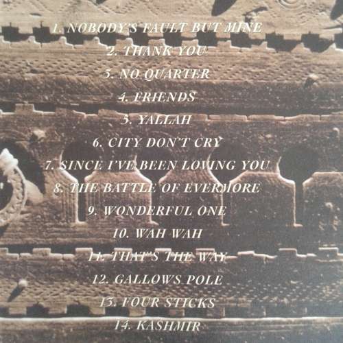 Jimmy Page & Robert Plant - No Quarter: Jimmy Page & Robert Plant Unledded (1994)