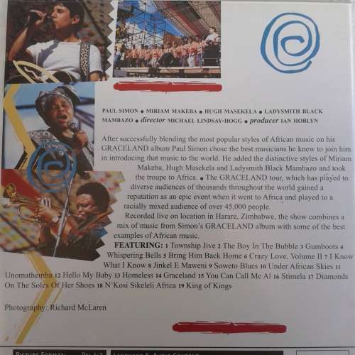 Paul Simon - Graceland: The African Concert [DVD] (1987)