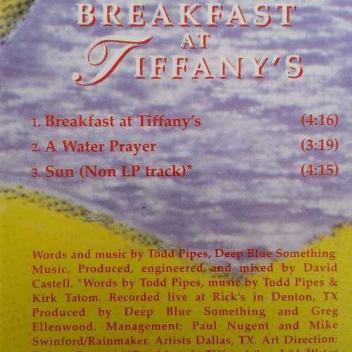 Deep Blue Something - Breakfast At Tiffany`s [Import CD single] (1996)