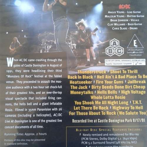 AC/DC - Live At Donington (2007)  [Blu-ray Multichannel] [Import]   [D]
