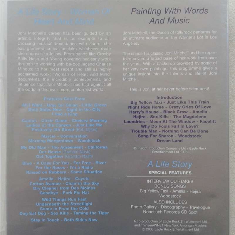Joni Mitchell - A Life Story: Woman Of Heart And Mind / Painting With Words And Music [2DVD] (2004)