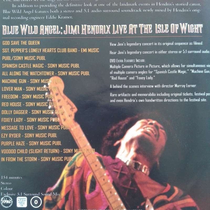 Jimi Hendrix - Blue Wild Angel: Live At The Isle Of Wight [DVD] (2002)