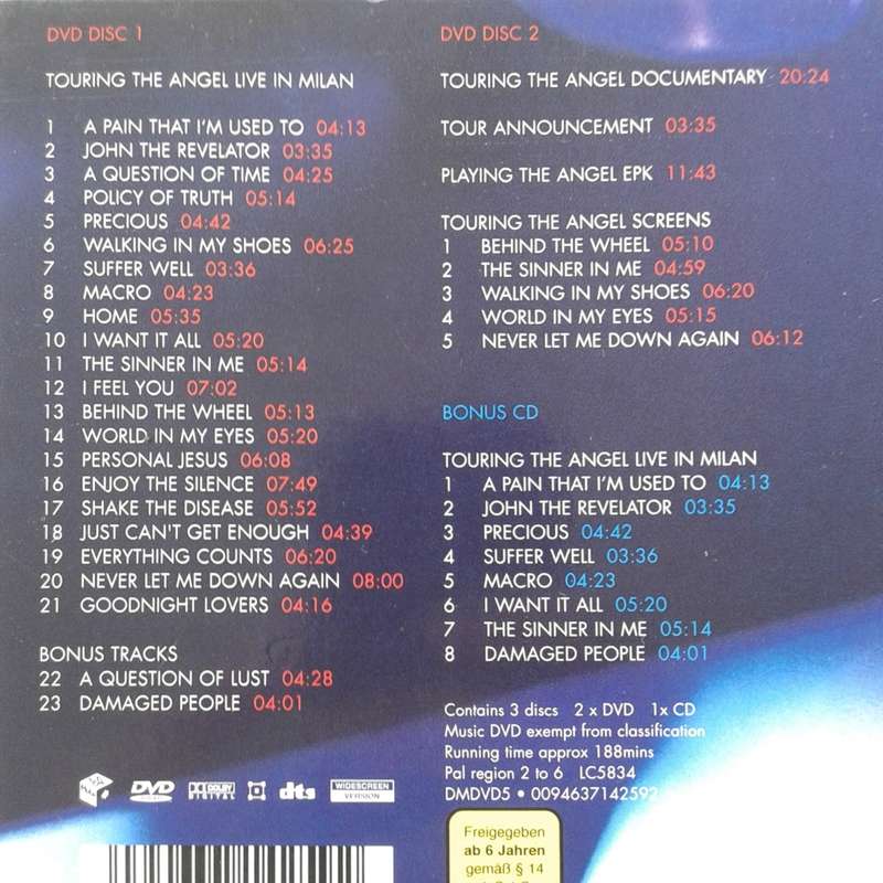 Depeche Mode - Touring The Angel Live In Milan (2 DVD + CD) [Import] (2006)