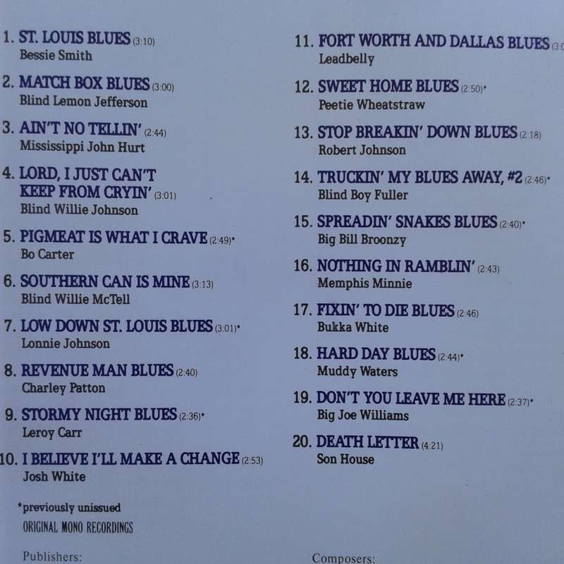 Legends Of The Blues: Volume One - Various Artists (1990)