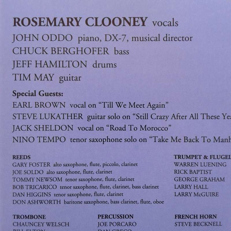 Rosemary Clooney - Still On The Road (1994)