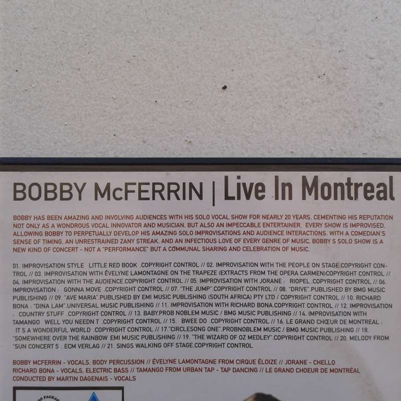 Bobby McFerrin - Live In Montreal [DVD] (2005)