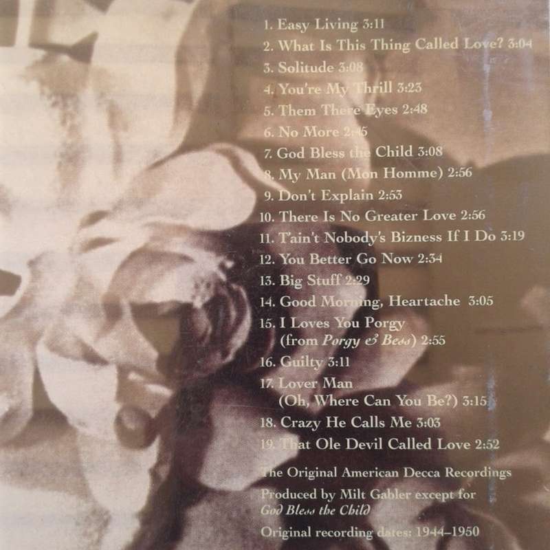 Billie Holiday - Billie Holiday`s Greatest Hits (1995)