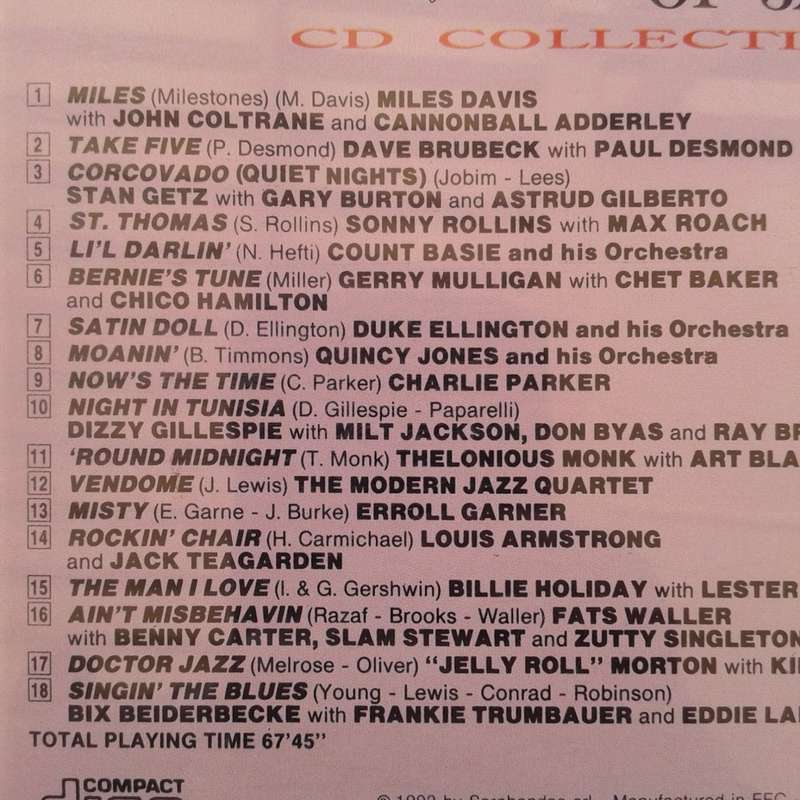 18 Gems Of The Giants Of Jazz - Various Artists (1992)