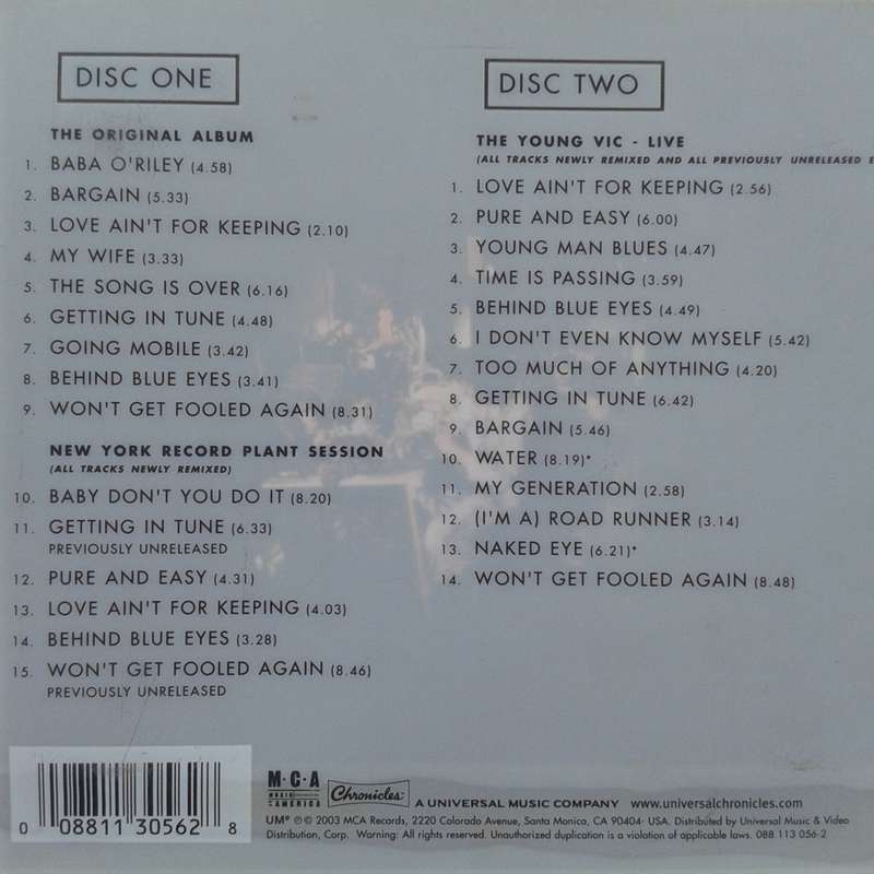 The Who - Who`s Next (2CD Deluxe Edition) (2003 Remaster)