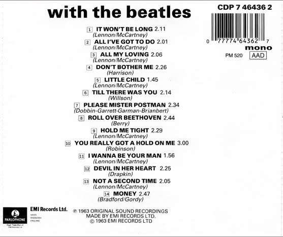 The Beatles - With The Beatles (MONO) [UK Import CD] (1963)