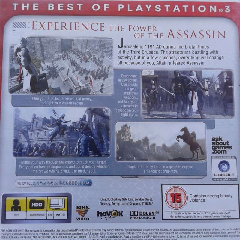 Assassin`s Creed (PS3 Game)