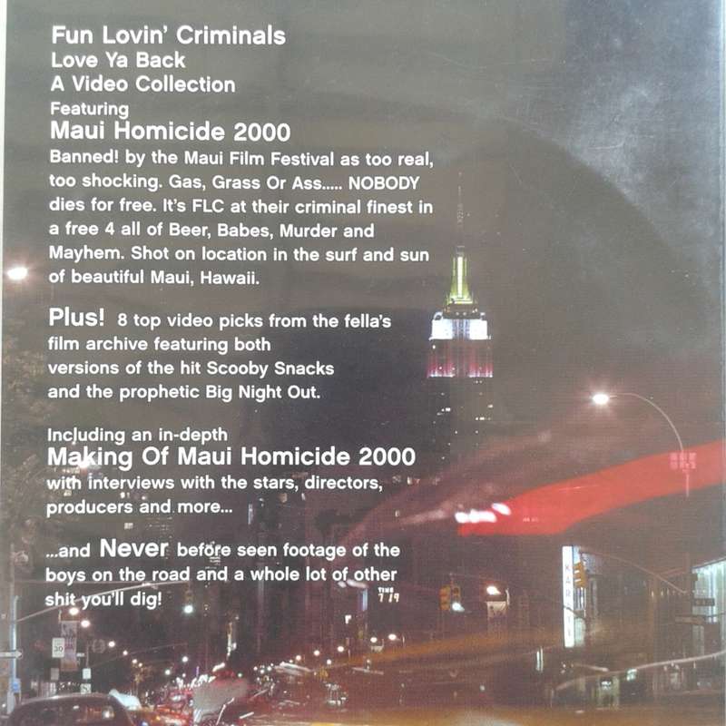Fun Lovin` Criminals - Love Ya Back: A Video Collection [DVD] (2001)