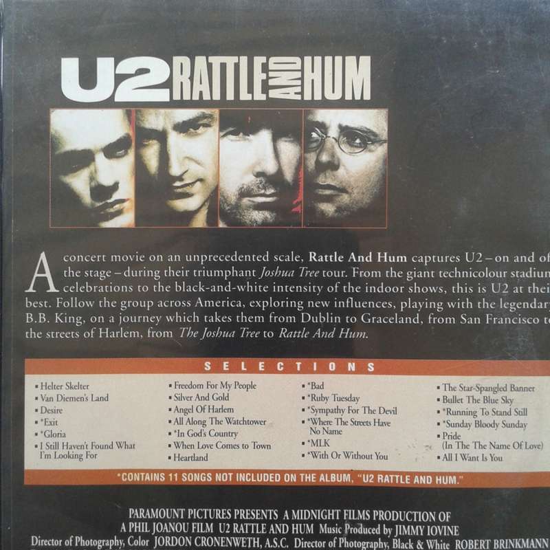 U2 - Rattle And Hum [DVD] (1988)