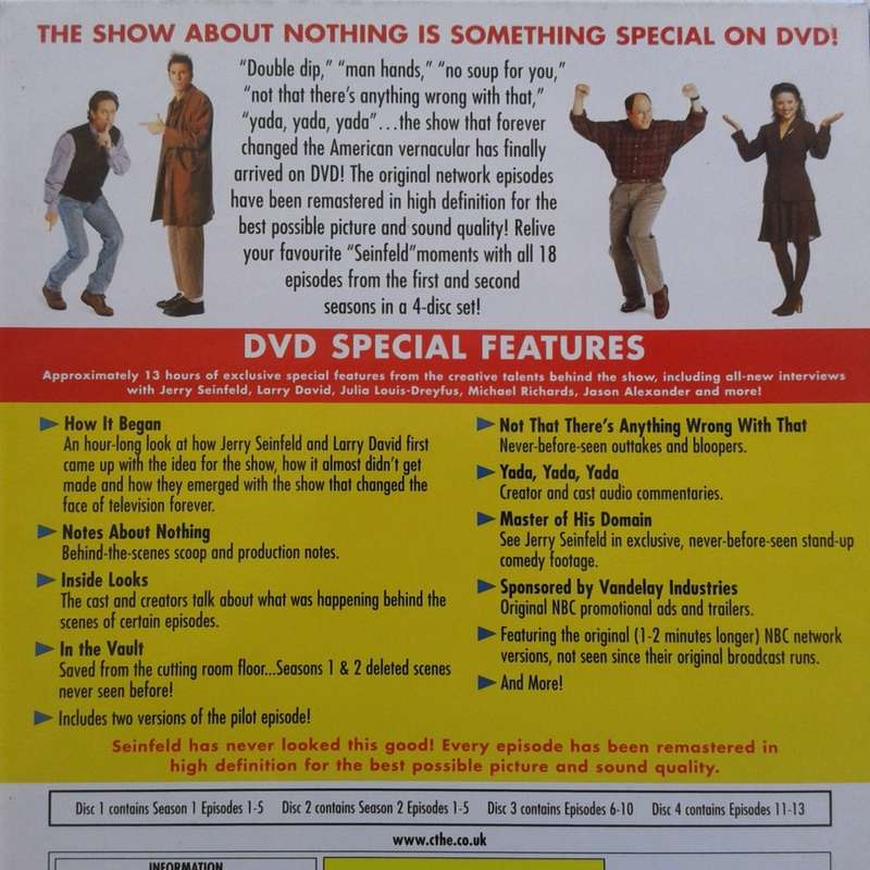Seinfeld - Seasons 1 & 2 [4DVD]