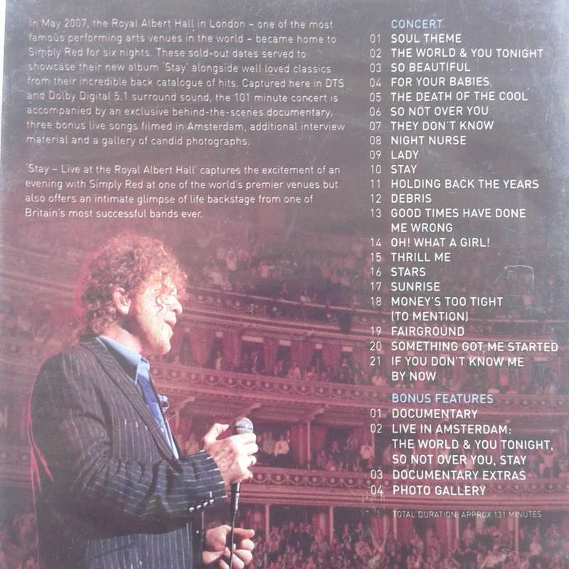Simply Red - Stay: Live At The Royal Albert Hall [DVD] (2007)