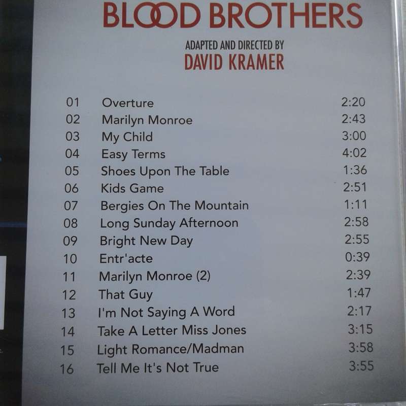 Willy Russell`s Blood Brothers (David Kramer) - Original Cast Recording Cape Town (2004)  [B]