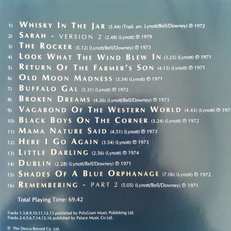 Thin Lizzy - Whiskey In The Jar [Import] (1996)