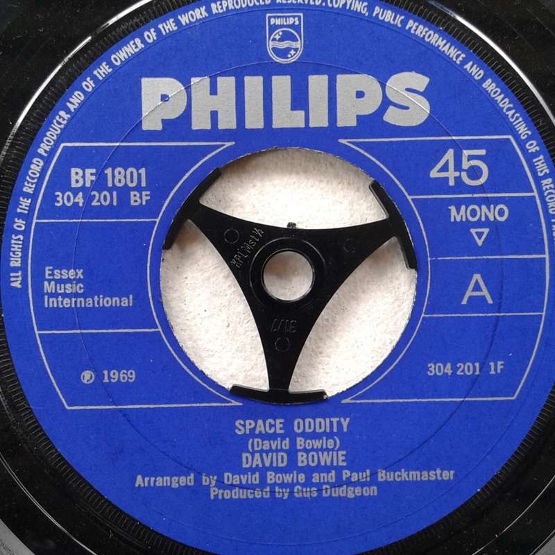 VINYL - David Bowie - Space Oddity [45RPM 7` - MONO UK press] (1969)