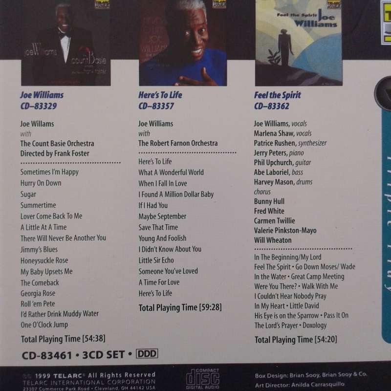 Joe Williams - Triple Play (3CD Box) (1999)
