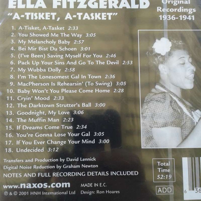 Ella Fitzgerald - A-Tisket, A-Tasket 1936-1941 (CD - 2001)