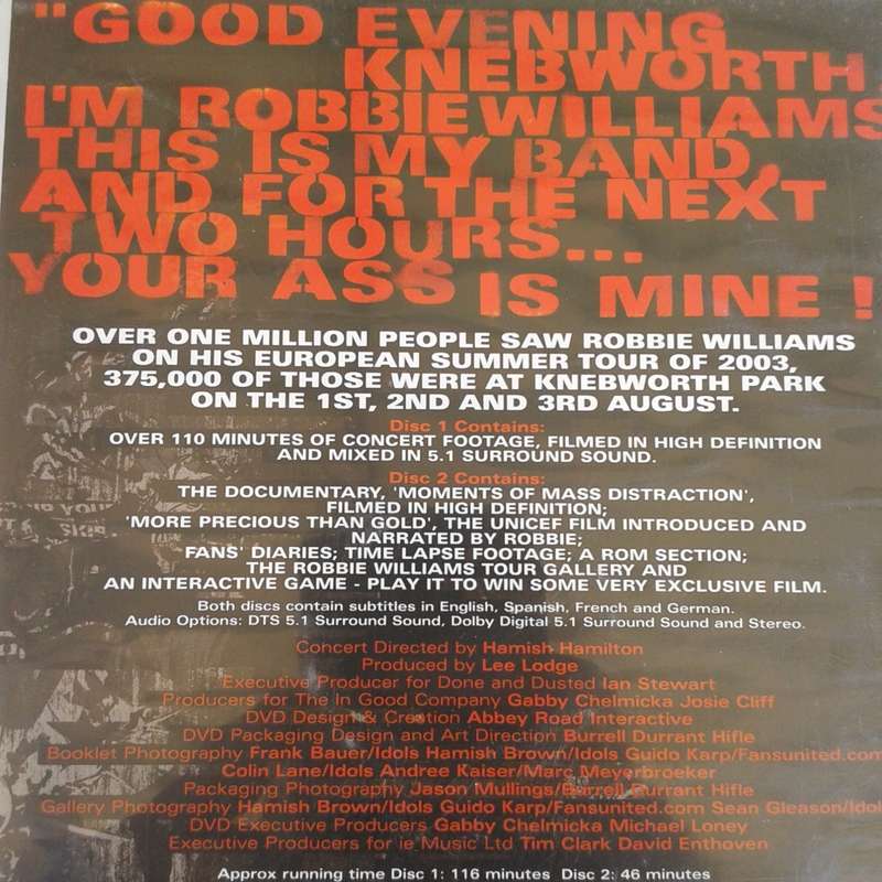Robbie Williams - What We Did Last Summer: Live At Knebworth [2DVD] (2003)