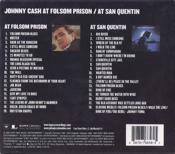 Johnny Cash - At Folsom Prison / At San Quentin (2CD Box) (re2006)