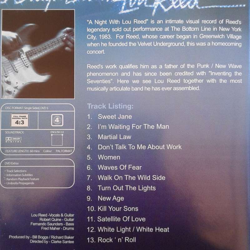 Lou Reed - A Night With Lou Reed [DVD] (2002)