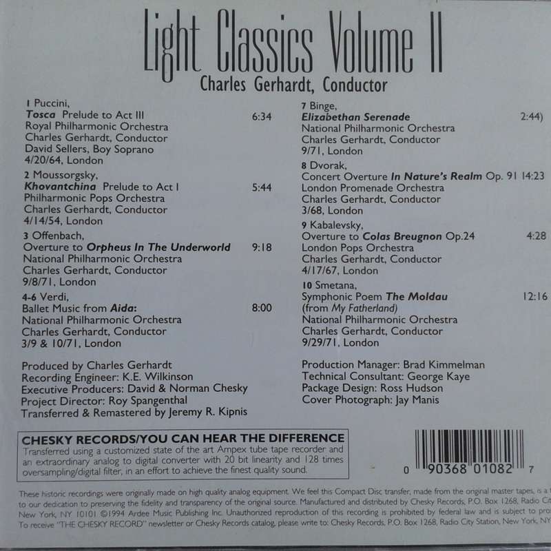 Charles Gerhardt - Light Classics Volume II [Import CD] (1994)