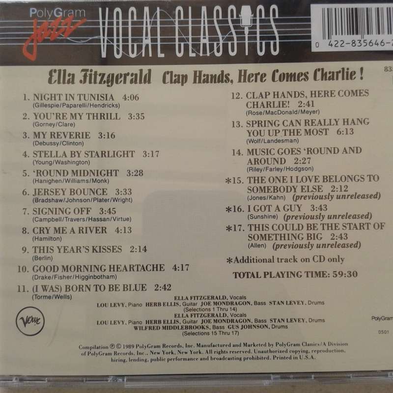 Ella Fitzgerald - Clap Hands, Here Comes Charlie! (1989)