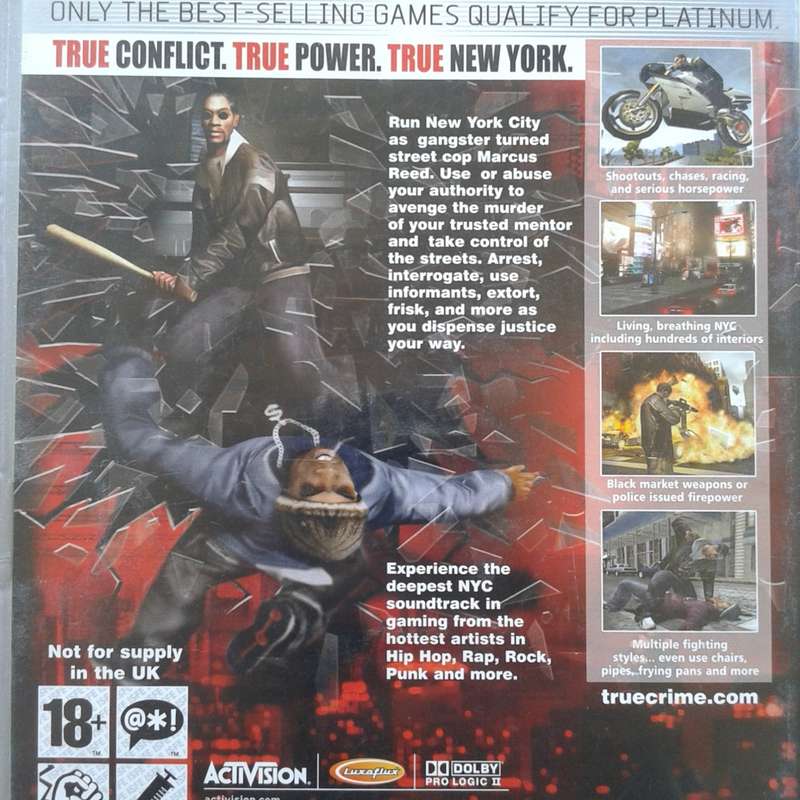 True Crime: New York City (PS2 Game) (PAL)