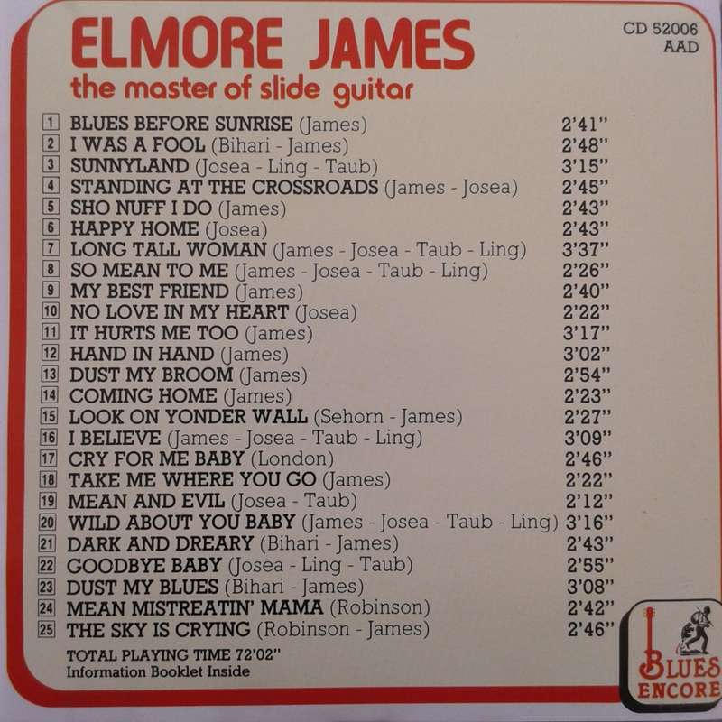 Elmore James - The Master Of Slide Guitar (1990)