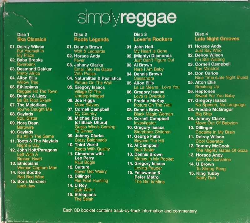 Simply Reggae - 4 CDs Of Essential Reggae Music - Various Artists (2005)