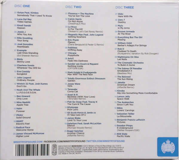 Ministry Of Sound - The The Chillout Sessions (3CD) (2012)