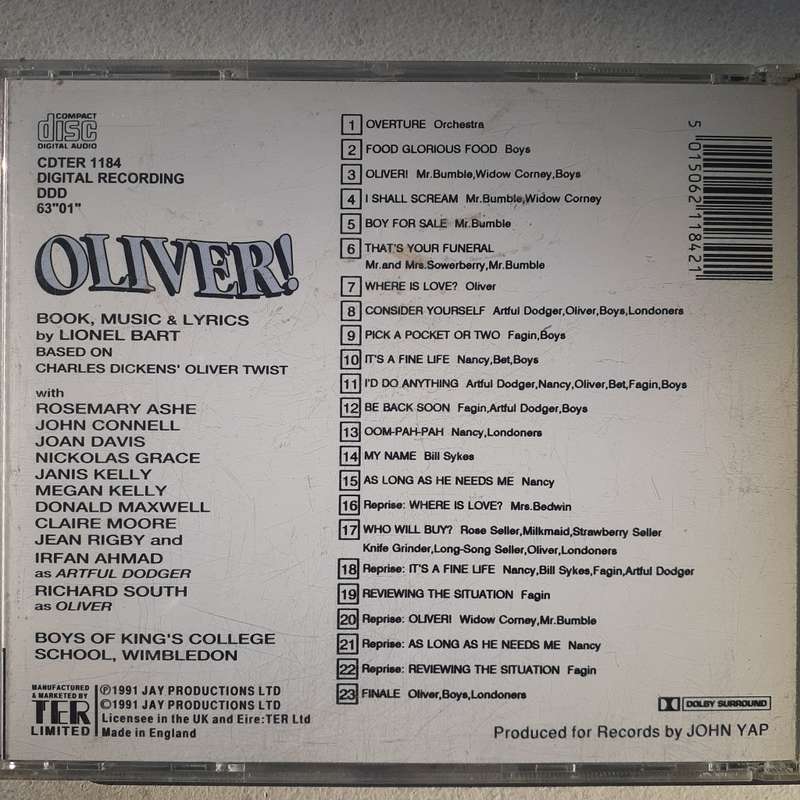 Oliver! (Lionel Bart) - National Symphony Orchestra [Import CD] (1991)