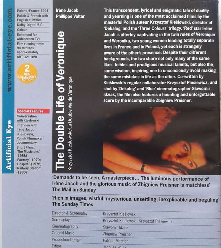 The Double Life Of Veronique (A Film by Krzysztof Kieslowski) [DVD Movie - 2 Discs]