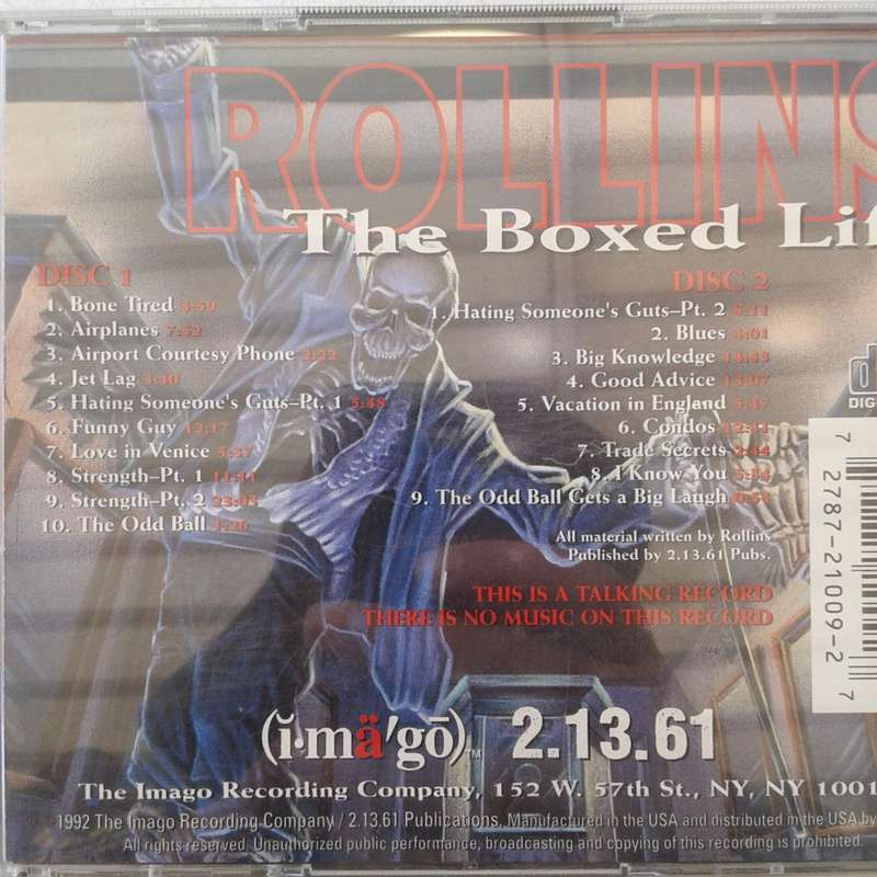 Rollins - The Boxed Life (2CD Import) (1992)    *Spoken Word