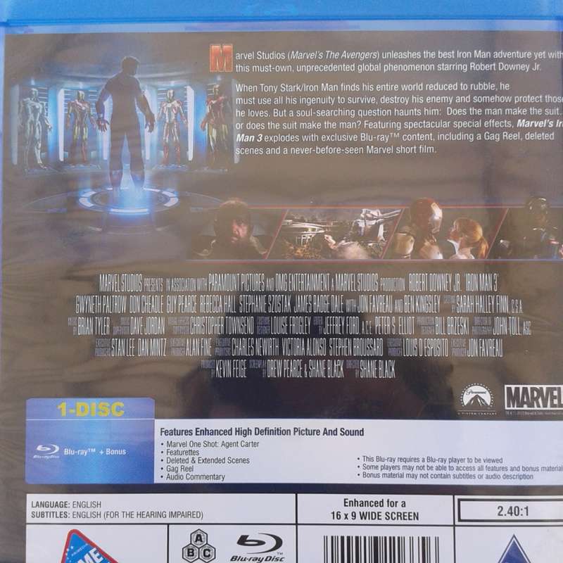 Iron Man 3 - Downey Jr. / Paltrow [Blu-ray Movie]