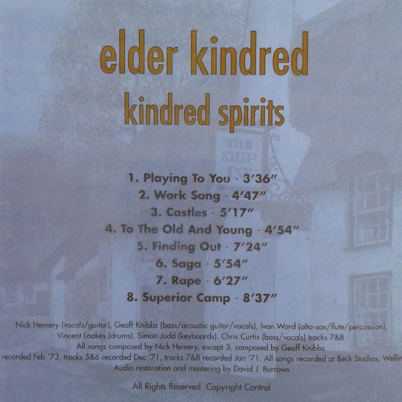 Elder Kindred - Kindred Spirits [Import CD] (1998)  *Prog