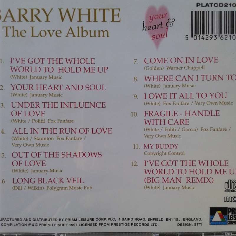 Barry White - Your Heart & Soul: The Love Album (CD)  [R]