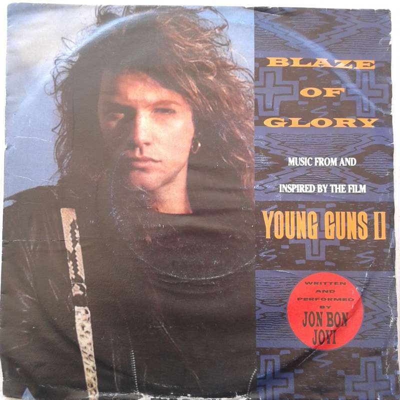 VINYL - Jon Bon Jovi - Blaze Of Glory (45 RPM 7 inch UK release) (1990)