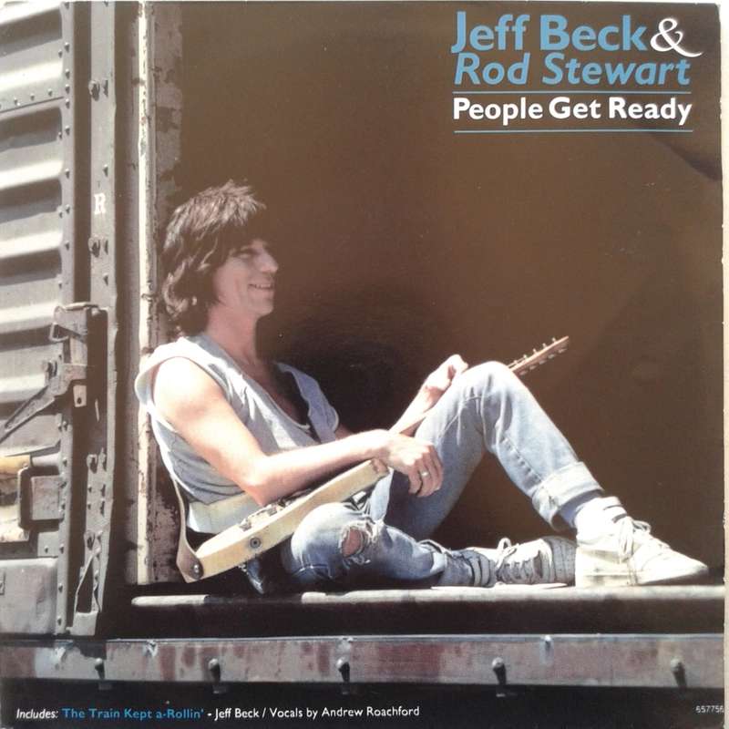 VINYL - Jeff Beck & Rod Stewart - People Get Ready (45 RPM 7 inch UK release) (1992)