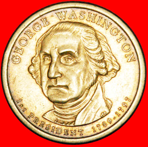 · NO PLAIN EDGE: USA  1 DOLLAR 2007P WASHINGTON (1789-1797)! · LOW START! · NO RESERVE!