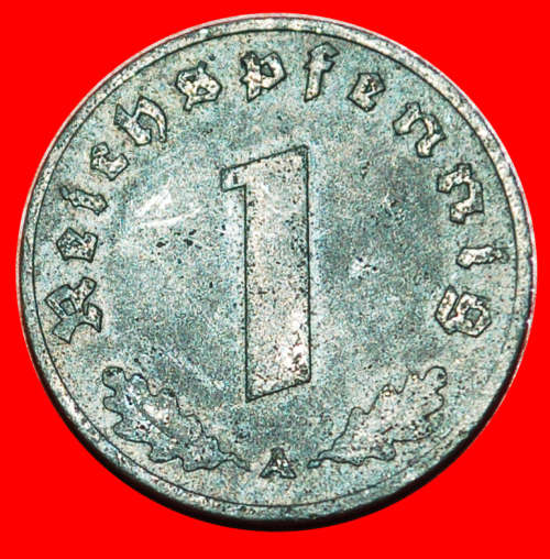 · SWASTIKA: GERMANY  1 PFENNIG 1940A! TYPE 1940-1945· LOW START! · NO RESERVE!