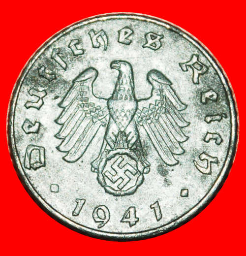 · SWASTIKA: GERMANY  5 PFENNIG 1941J! TYPE 1940-1944 · LOW START! · NO RESERVE!