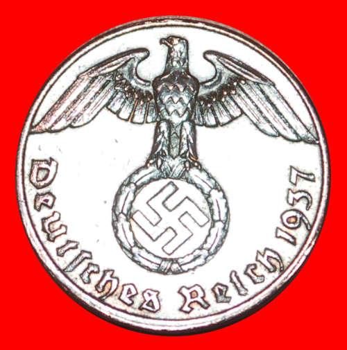 * SWASTIKA: GERMANY  1 REICHSPFENNIG 1937A! TYPE 1936-1939 THIRD REICH· LOW START!· NO RESERVE!